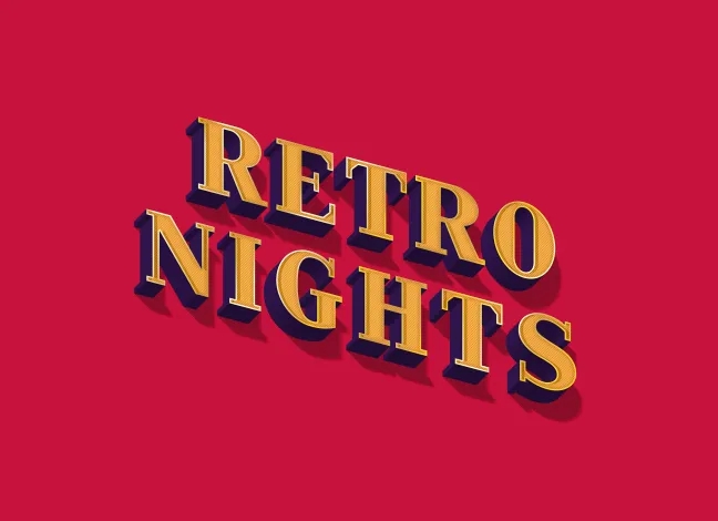 Perspective of a Retro 70s Text Effect