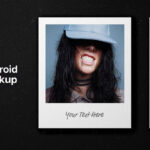Retro Polaroid Frame Mockup