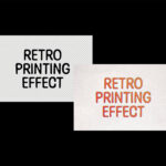 Retro Print Text and Logo Effect
