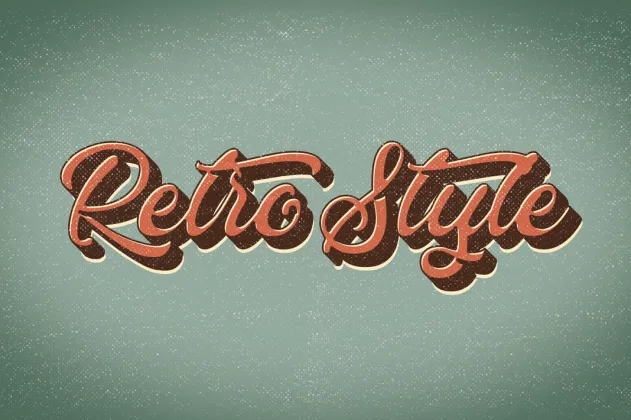 Retro Classic Style Text Effect