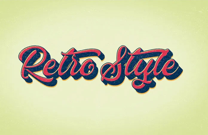 Retro Classic Style Text Effect