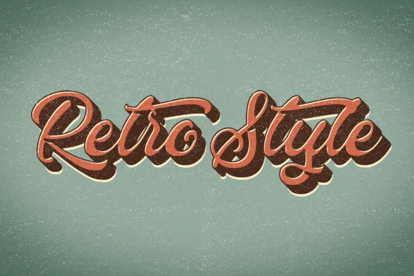 Retro Classic Style Text Effect