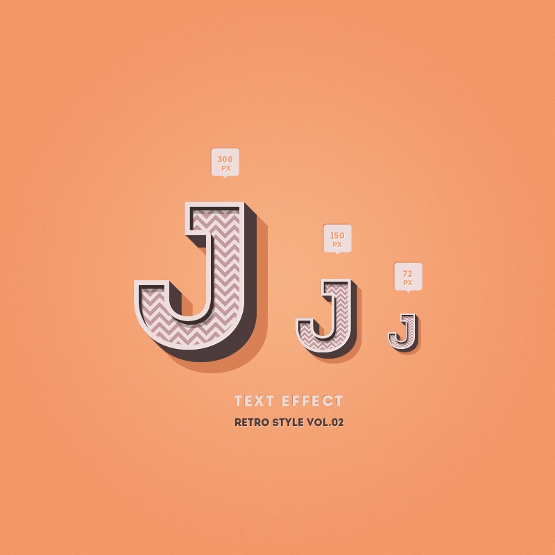 3D Nostalgic Retro Text Effect