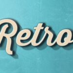 3D 70s Retro Text Effect