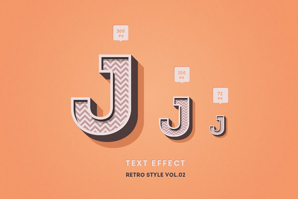3D Nostalgic Retro Text Effect