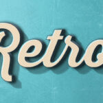3D 70s Retro Text Effect