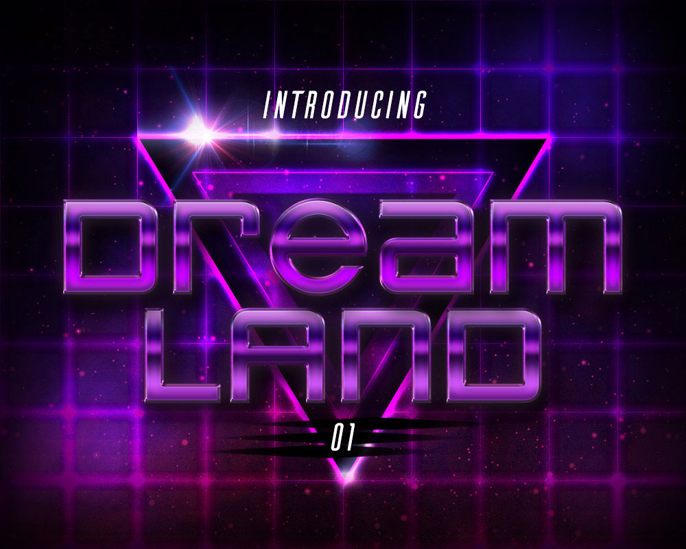 Futuristic Retro Text Styles