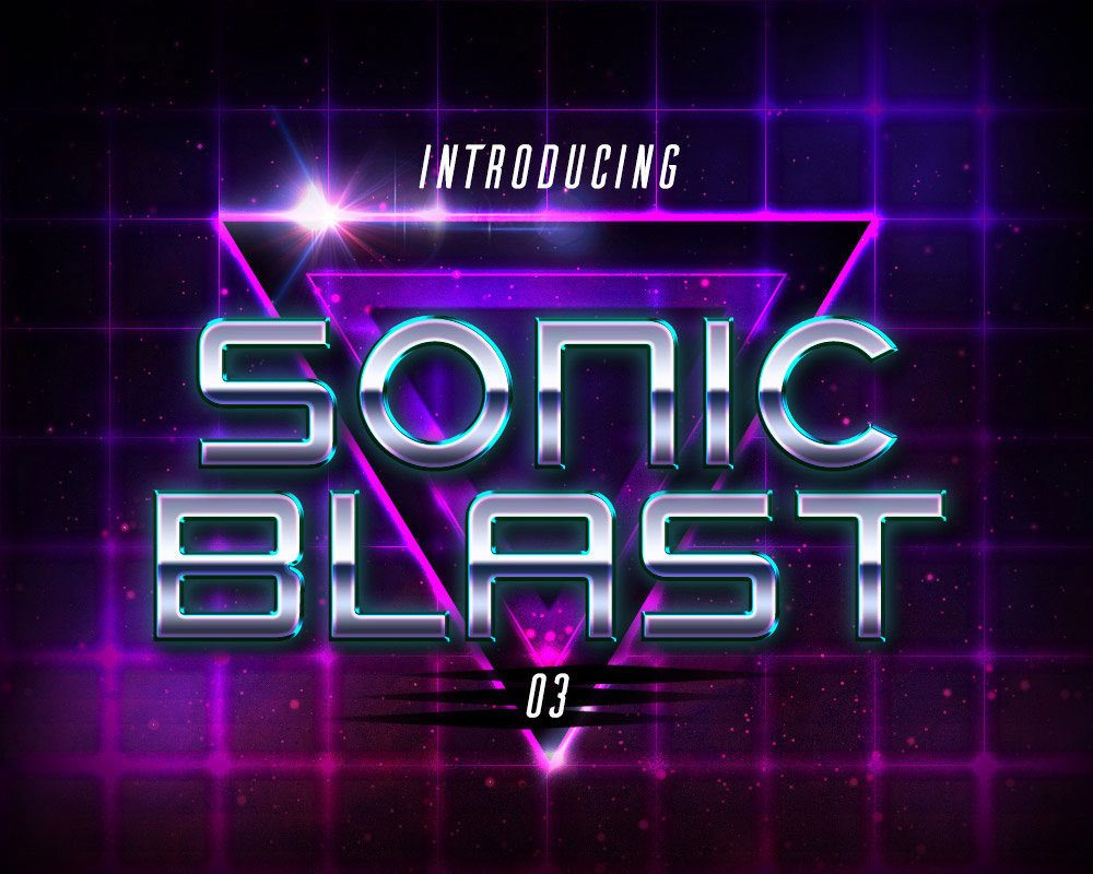 Futuristic Retro Text Styles