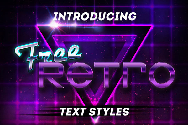 Futuristic Retro Text Styles