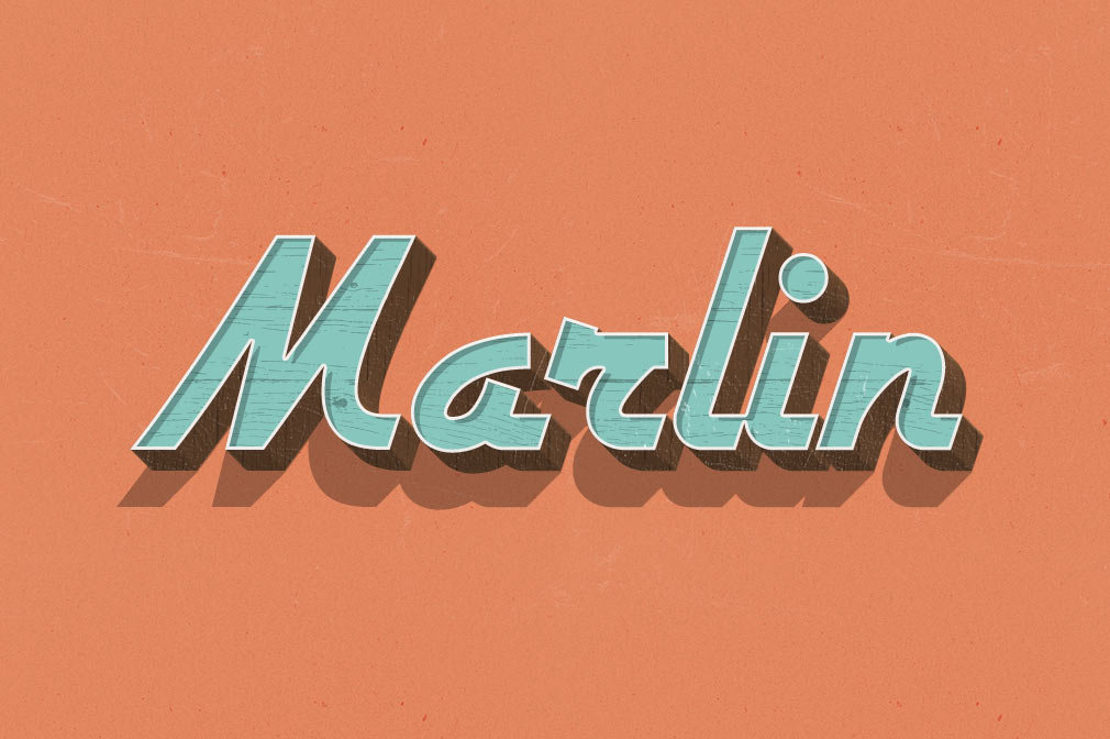 Retro Wood Text Styles