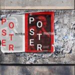 Ripped, Grunge Street Wall Poster in the Front View Mockup