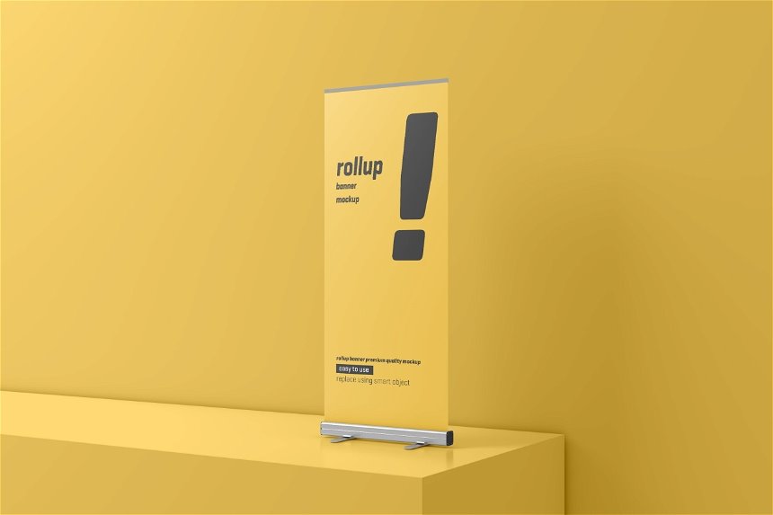 Roll Up Banner Mockup in 5 Distinct Visions