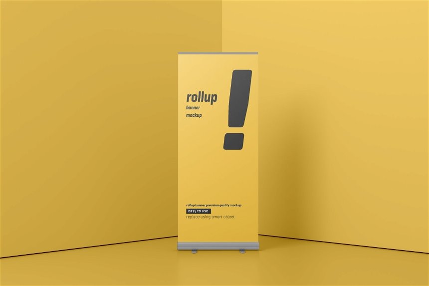 Roll Up Banner Mockup in 5 Distinct Visions