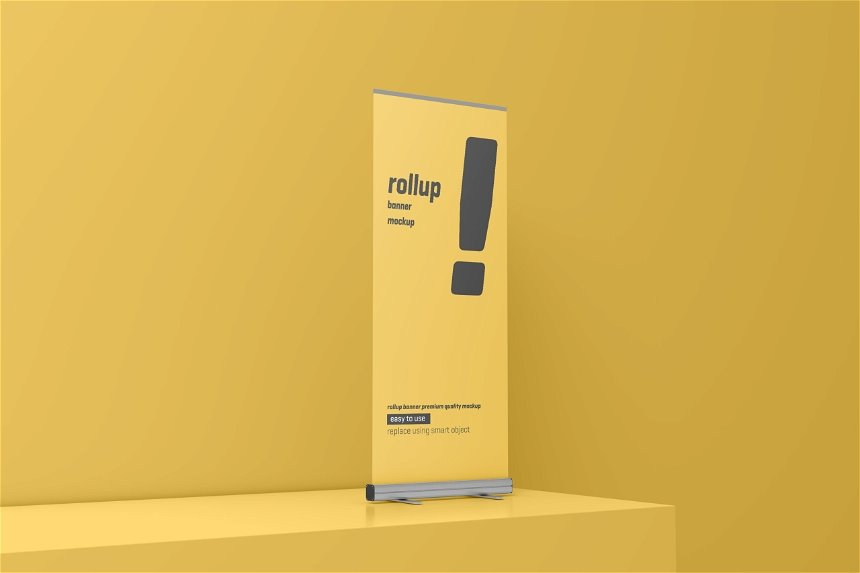 Roll Up Banner Mockup in 5 Distinct Visions