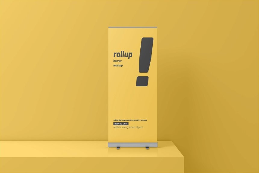 Roll Up Banner Mockup in 5 Distinct Visions