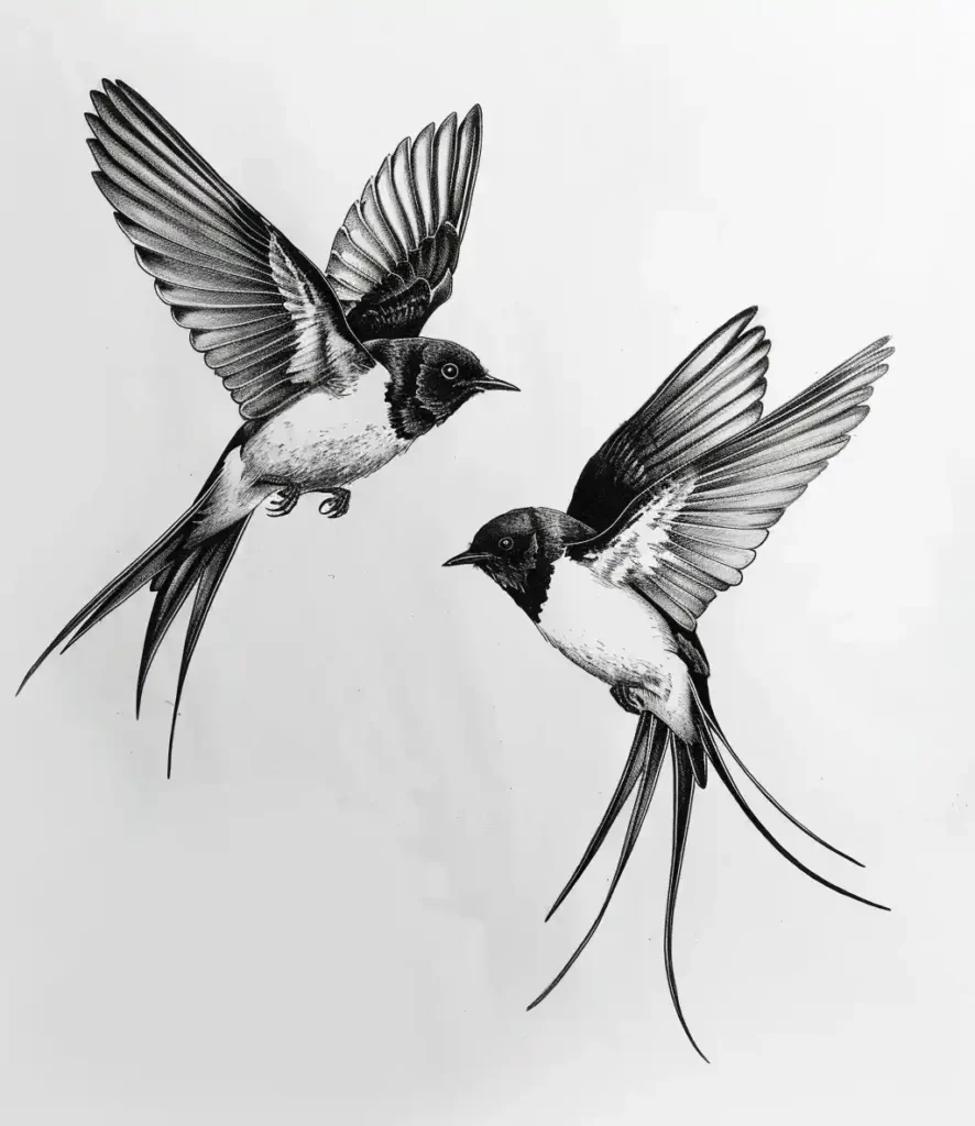 Rough Martlets in Flight