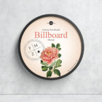 Round Frame Mockup on a Concrete Wall