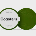 Round Coasters Mockup