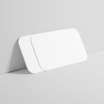 Round Corner Business Card Mockup