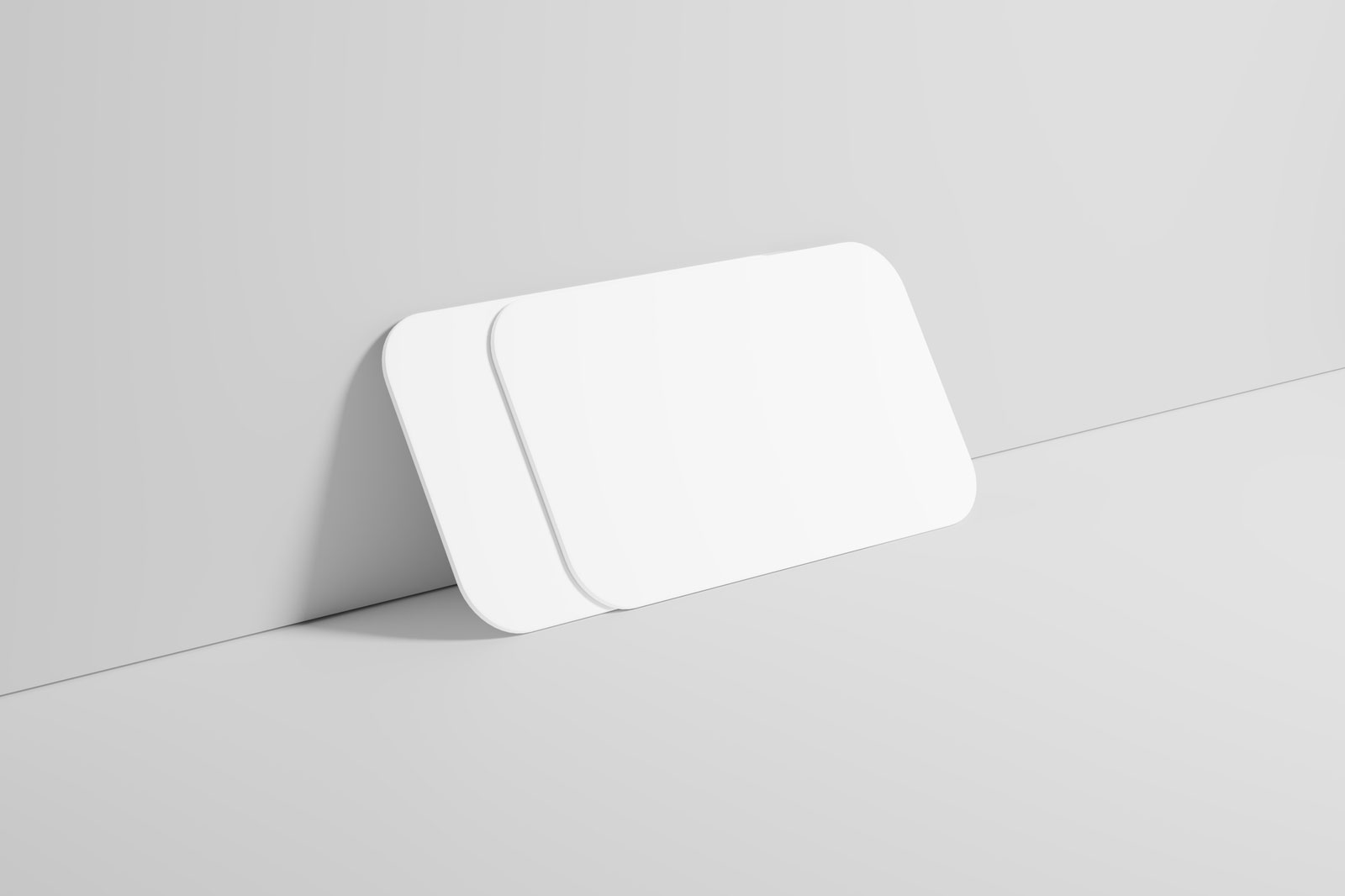 Free Round Corner Business Card Mockup PSD Template