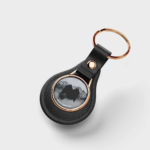 Round Leather Keychain Mockup