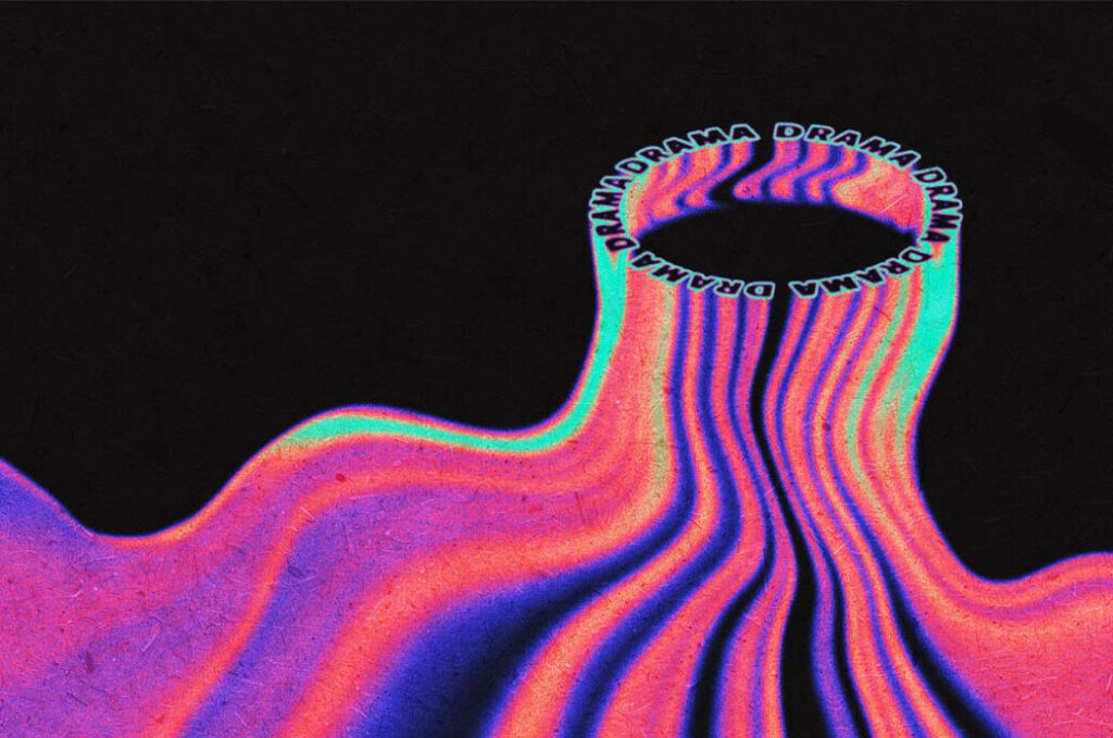 Round Melting Text Effect