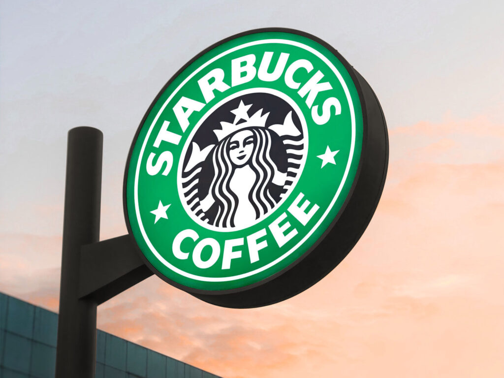 Round Metal Pole Signage Mockup