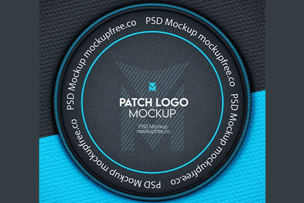 Round Patch Logo Mockup