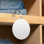 Round Shelf Wobbler Mockup in Perspective View