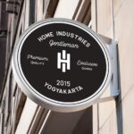 Round Sign Mockup on Building