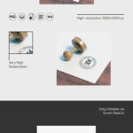 Rubber Stamp Mockup in 3 Shots