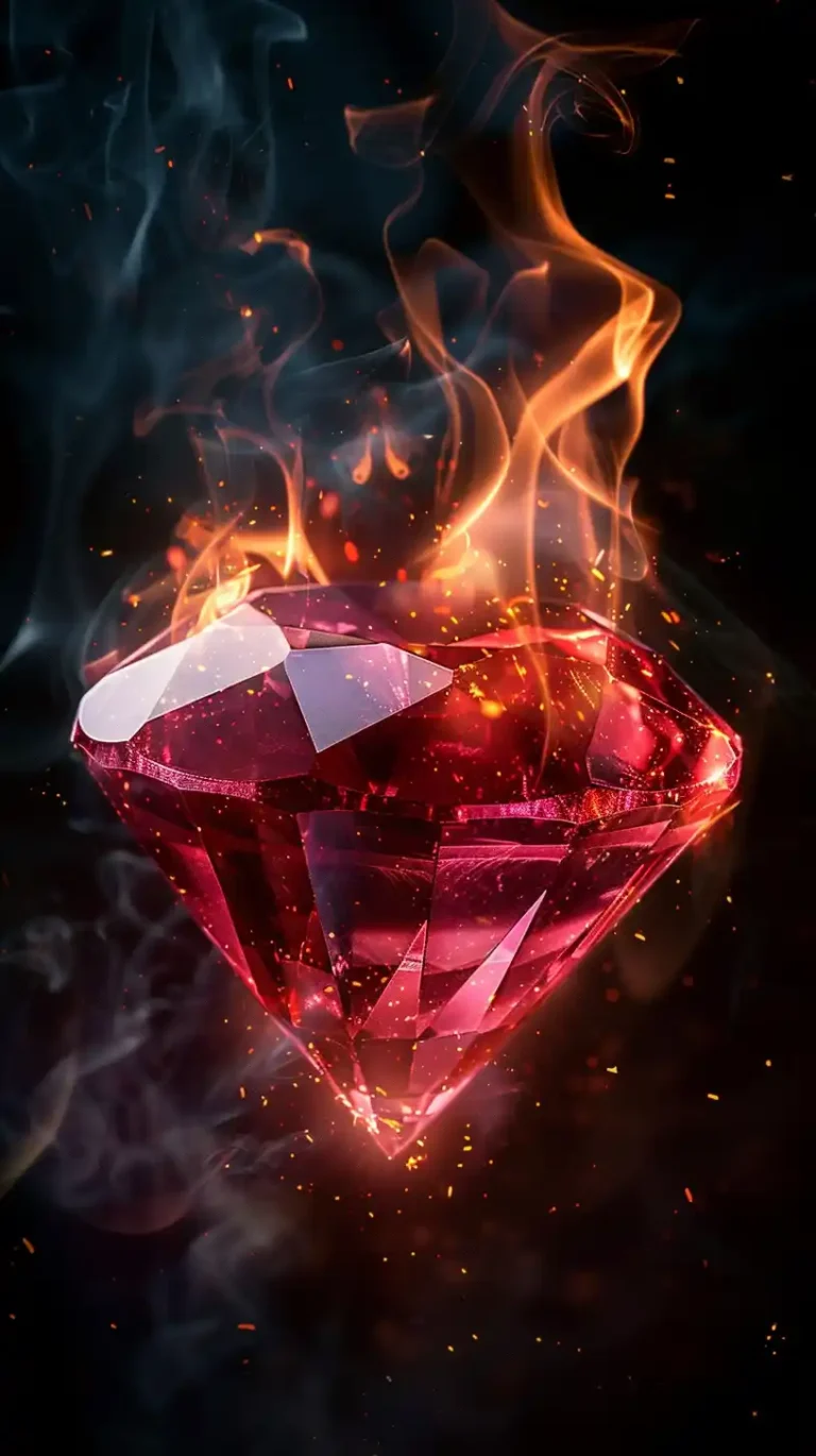 Ruby Fire Floats – Stylized ai prompt preview
