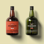 Rum Glass Bottle Mockup