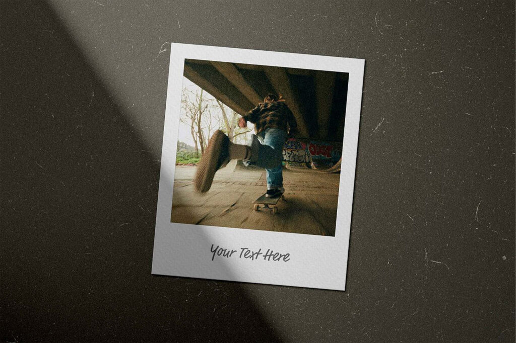 Rustic Polaroid Frame Mockup
