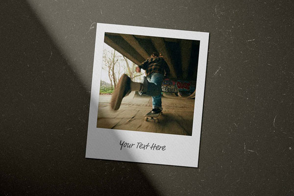 Rustic Polaroid Frame Mockup