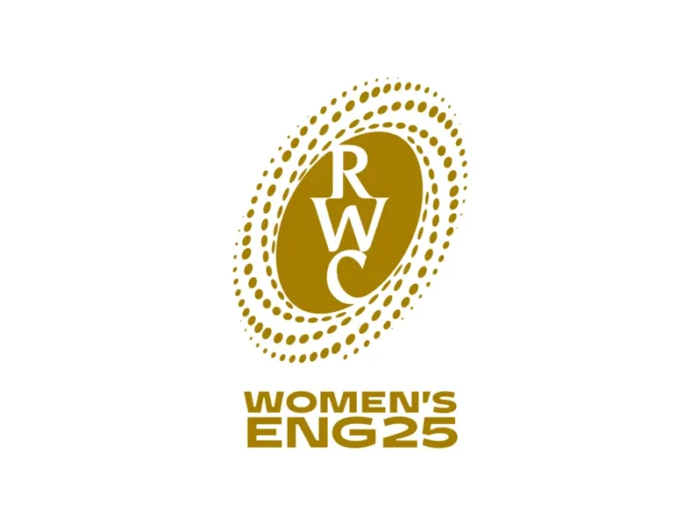 RWC Rugby World Cup Women’s Eng 2025 Vertical Logo