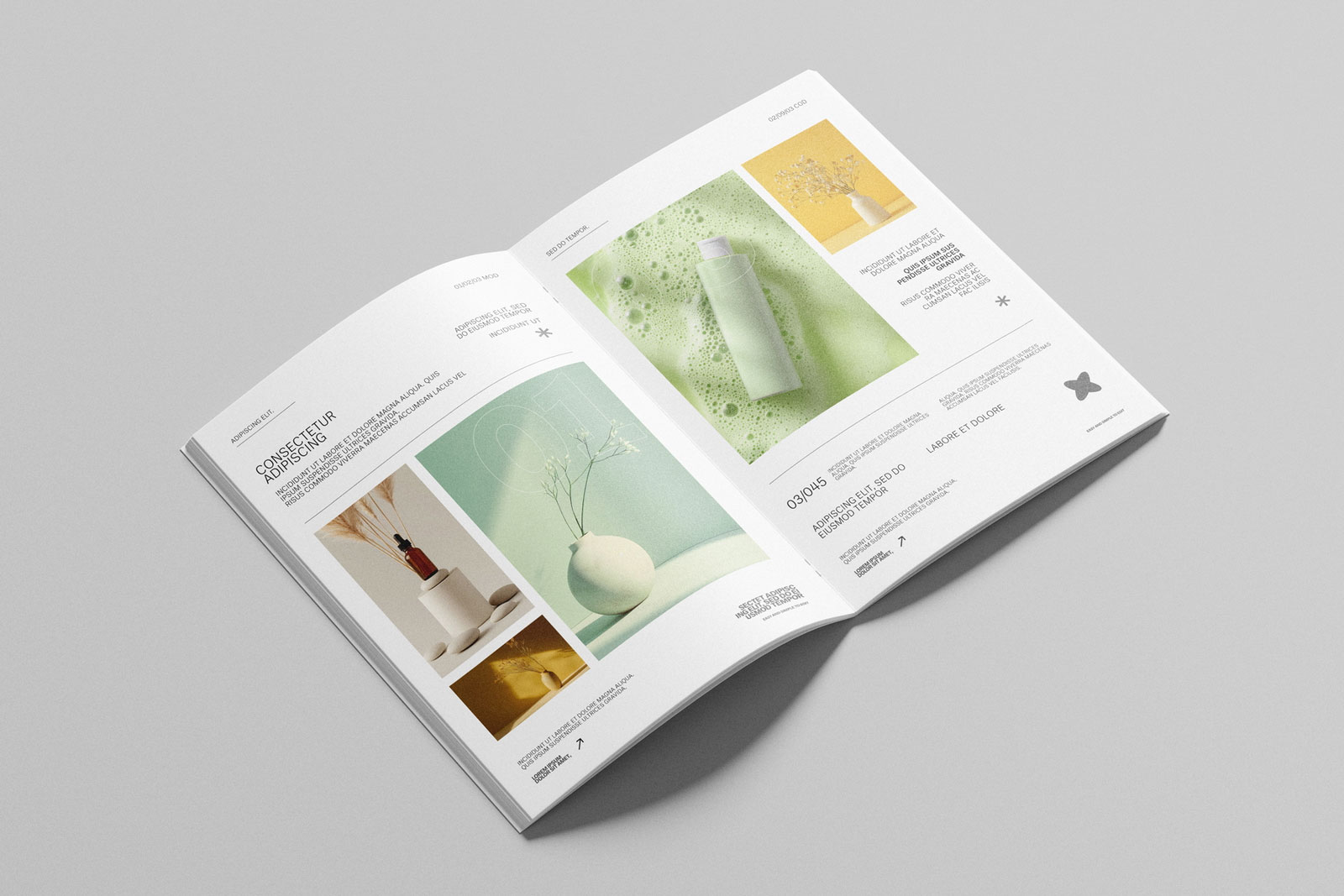 Free Saddle Stitch A4 Brochure Mockup PSD Template
