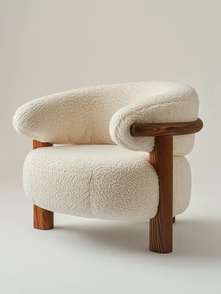 Scandi Wooden Armchair
