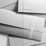 Scattered Envelopes Mockup in Top Sight