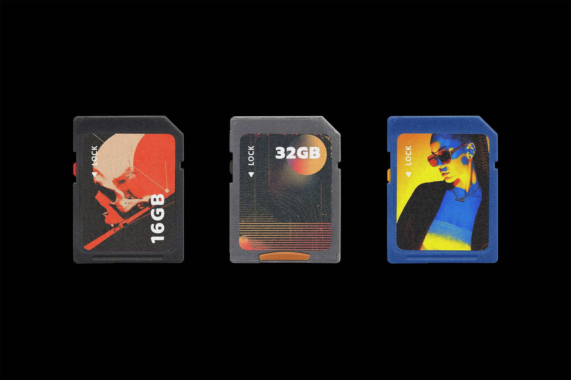 Free SD Card Mockup Pack PSD Template