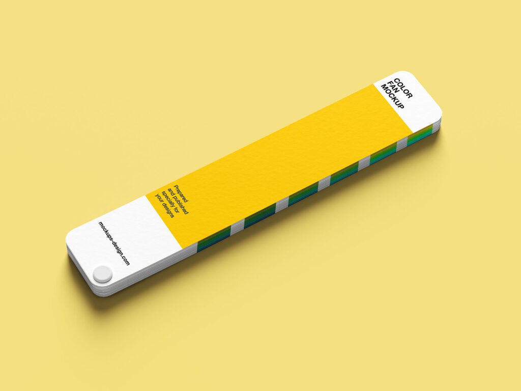 Set of 6 Color Fan Deck Mockups