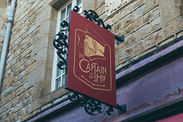 Set of Outdoor City View Signs and Facades Mockup