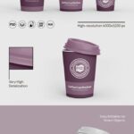 Set of Three Coffee Cup Mockups