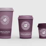 Set of Three Coffee Cup Mockups