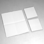 Set of Three Folded Posters Mockup