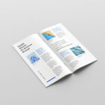 Seven Stitched DL Brochure Mockups