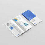 Seven Stitched DL Brochure Mockups