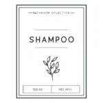 Shampoo Etiqueta Logo