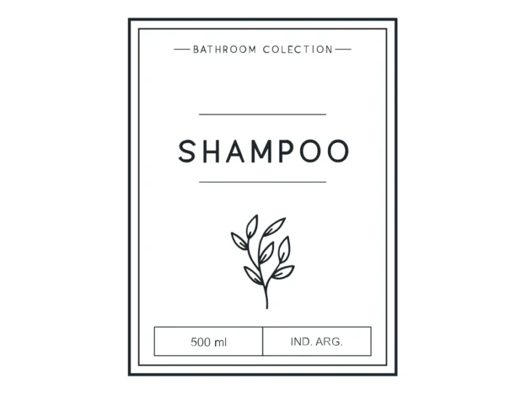 Shampoo Etiqueta Logo