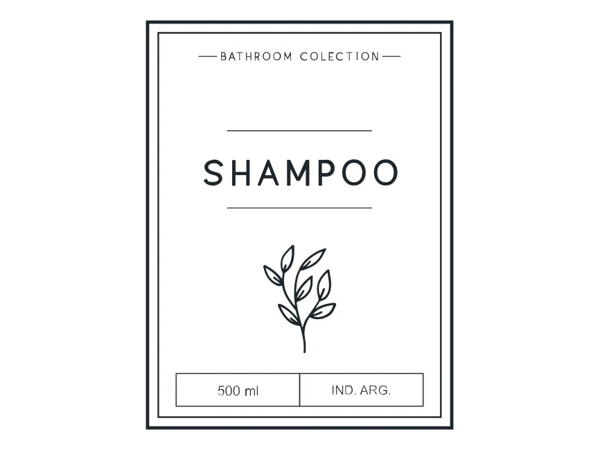 Shampoo Etiqueta Logo